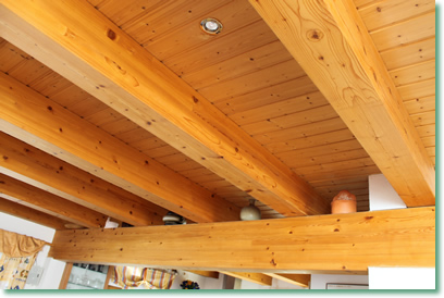 Fichtenholzdecke